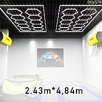 Φωτισμός Led με εξάγωνα Honeycomb για οροφή γκαράζ - DUa578 - Sellzone.bg Φωτισμός Led με εξάγωνα Honeycomb για οροφή γκαράζ - DUa578